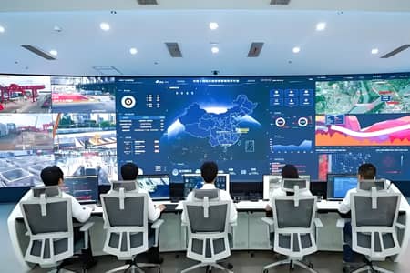 Enterprise monitoring center LED display security control room screen