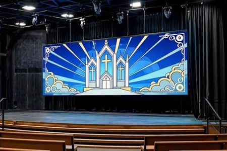 Conference room LED screen meeting room video wall for presentations