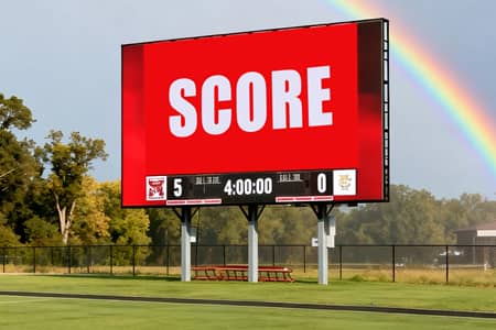 Outdoor football field LED display stadium scoreboard screen