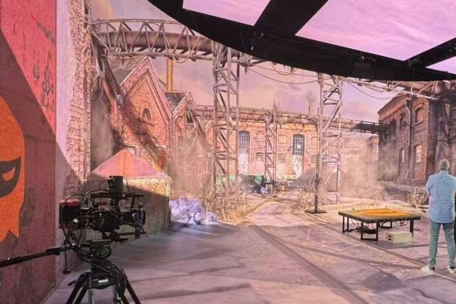 XR LED studio screen virtual production wall for film making