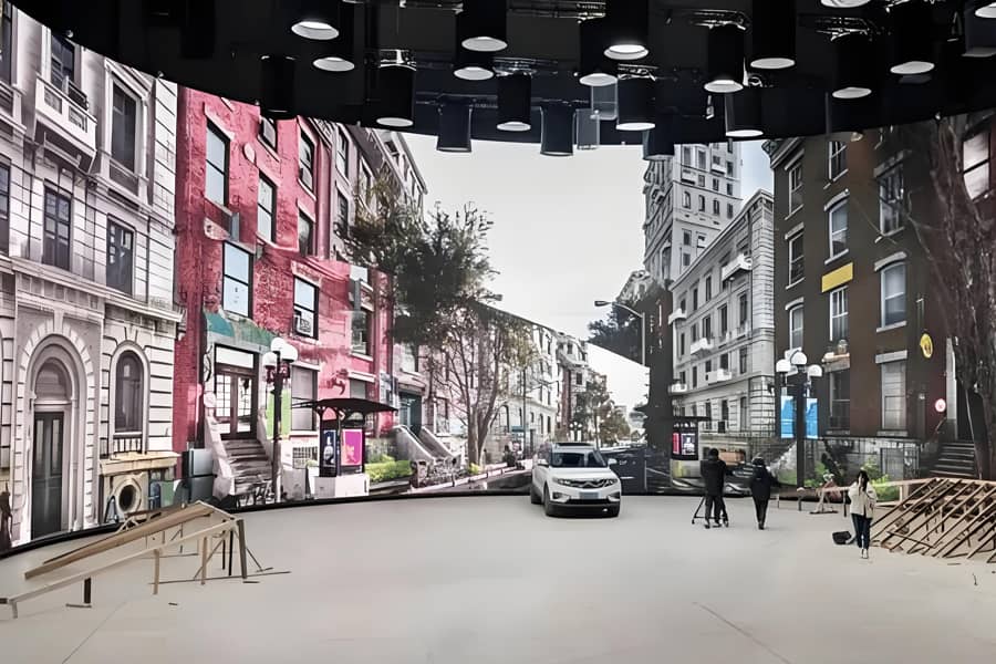 VR photography LED display virtual background screen for studio