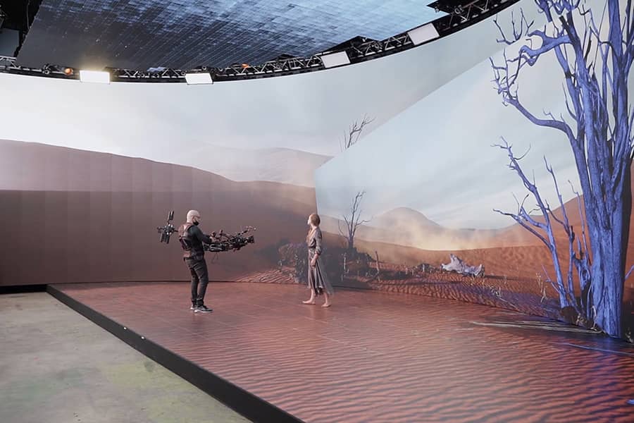 XR stage LED screen immersive virtual environment display