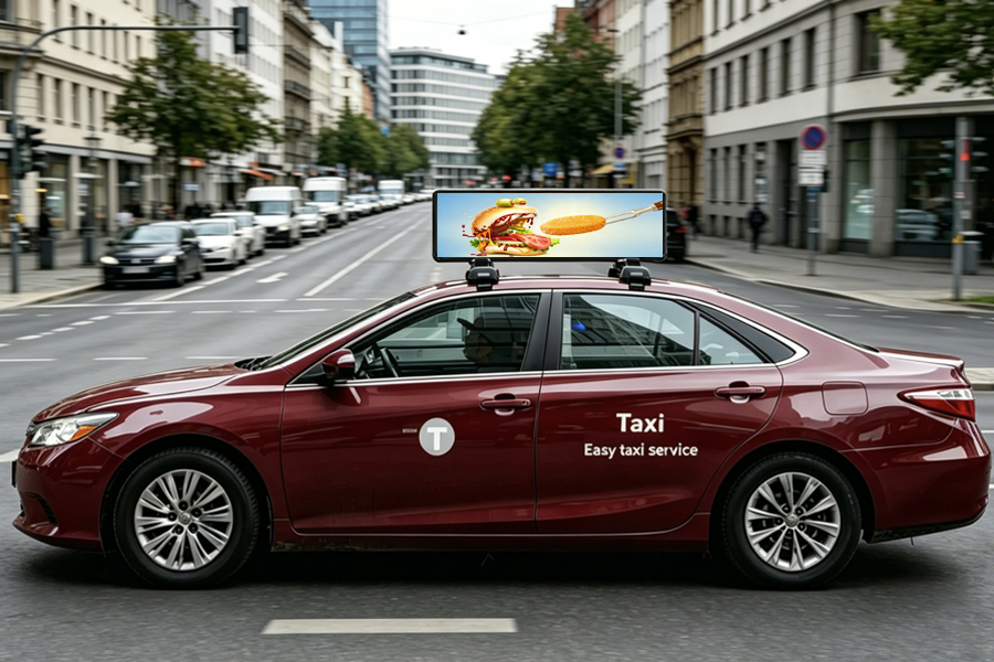 Double sided taxi display