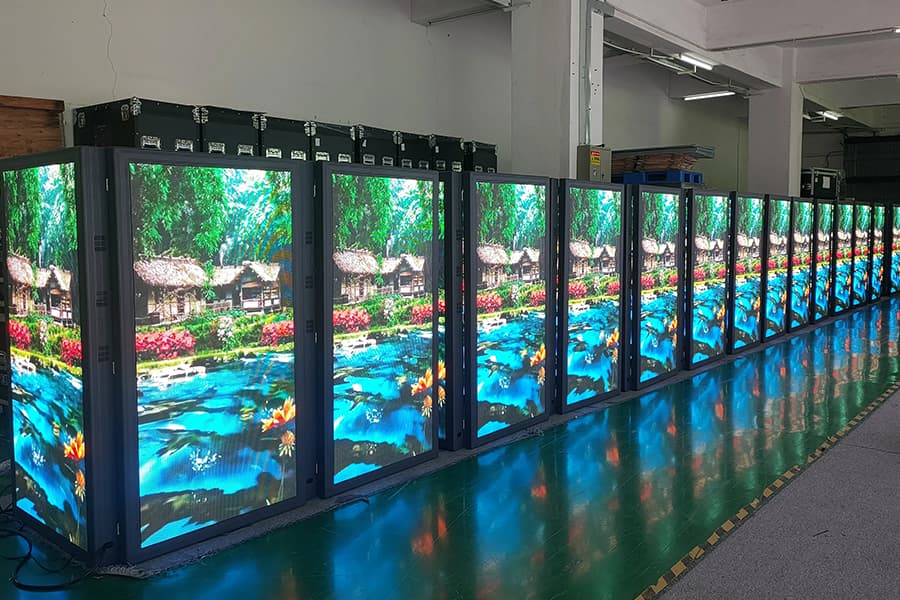 Smart City LED Pole Screen - City Center Installation