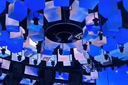 Creative LED Cube - Corporate Lobby Installation