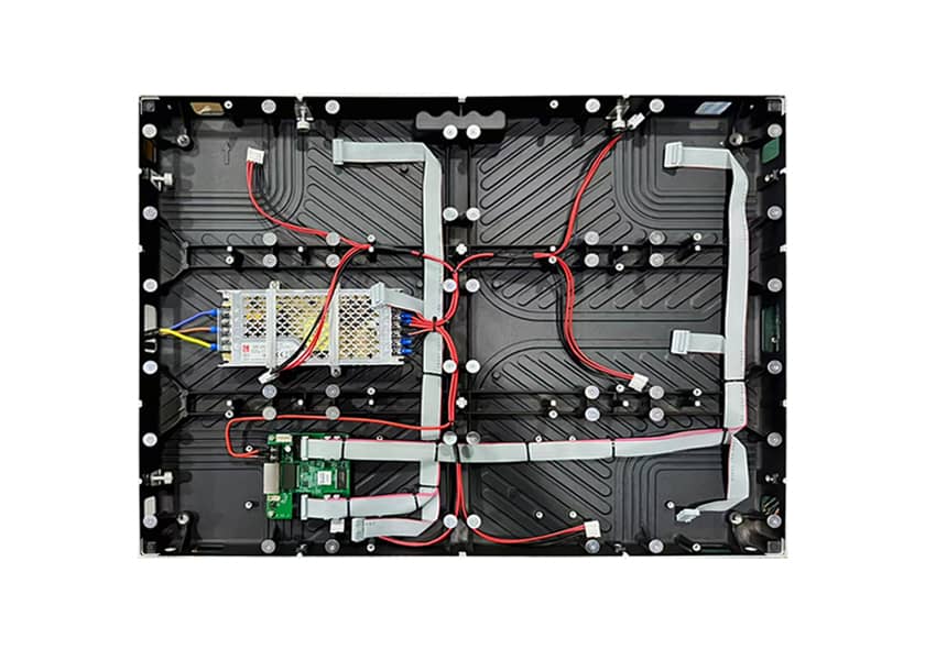 IN-B Series front maintenance access LED video wall installation detail