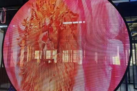 Transparent LED Screen - Exhibition Booth Display