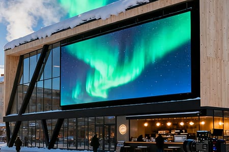 Multi-Column Mounted Outdoor LED Billboard - Large Format Display