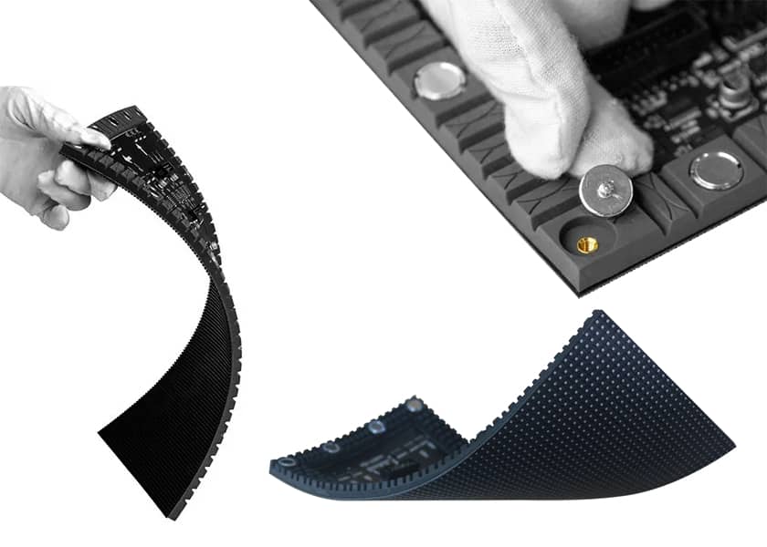 High Flexibility - Bendable LED Panels for Curved Installations