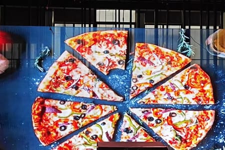 Transparent LED Display - Building Facade Night View