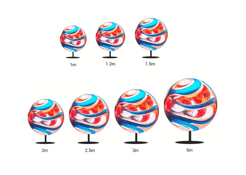 Série CR-D Tela LED Esférica - Tela Criativa de Hemisfério e Globo Completo