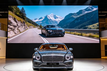 IN-E Series COB LED Display - Luxury Retail Application