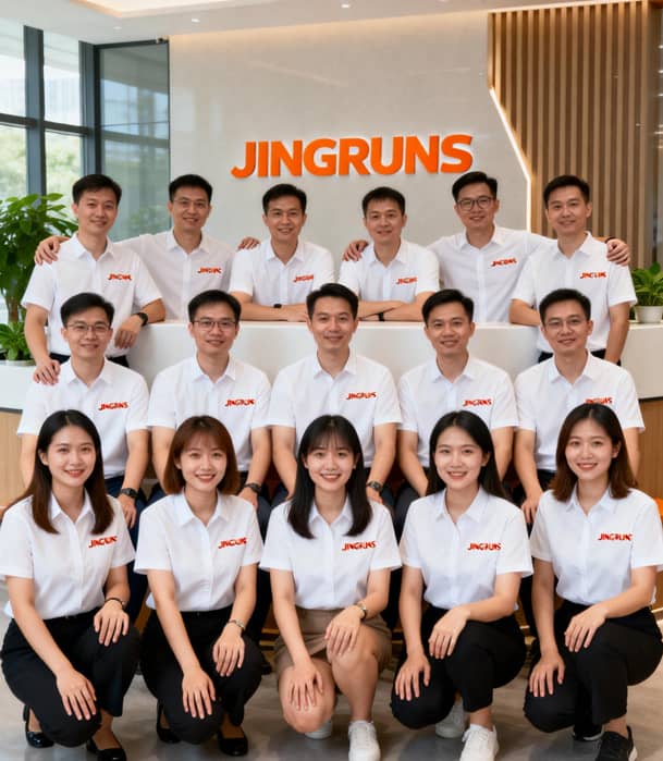 Jingruns LED ekran uzman ekibi - Shenzhen fabrikasında 50+ profesyonel mühendis ve satış personeli